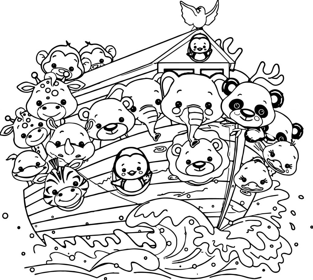 Noah's Ark Coloring Page for Tale Lovers Educative Printable