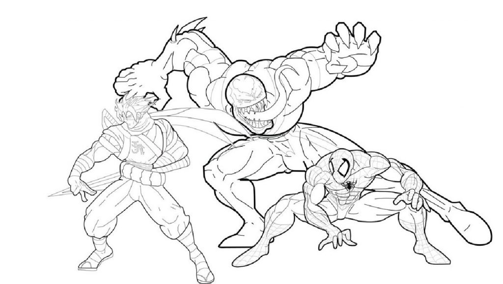 Venom Coloring Pages for Venom Lovers | Educative Printable