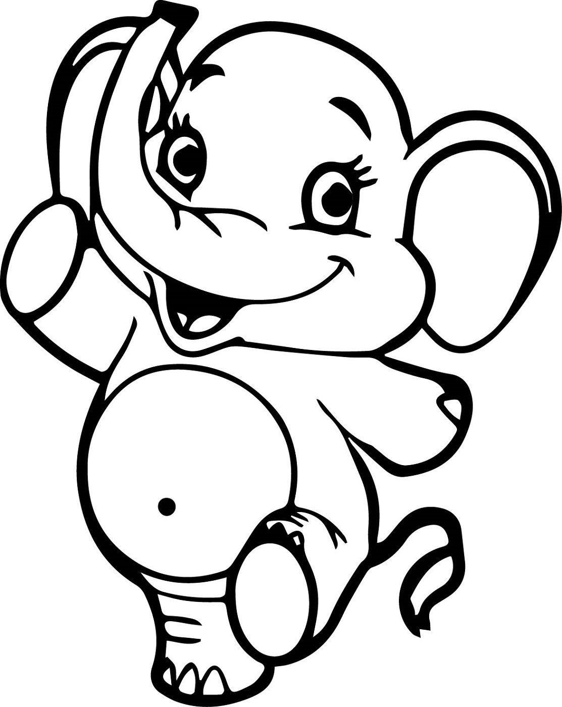 baby elephant coloring pages 5
