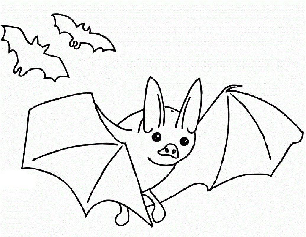 bat coloring pages 5
