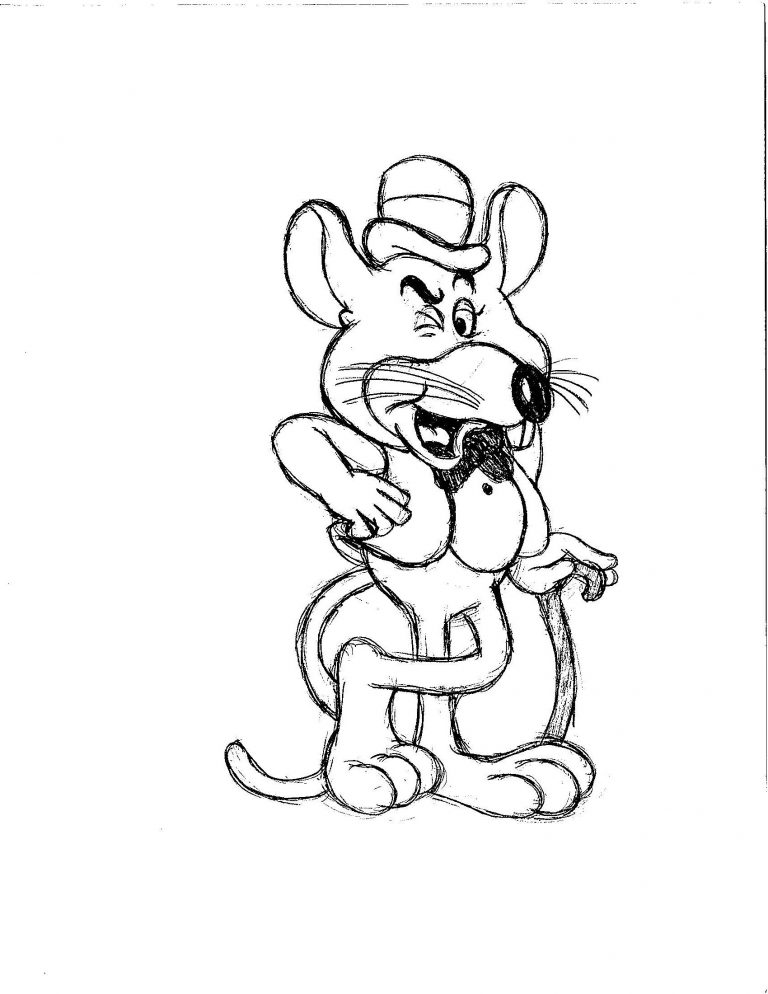 Chuck e Cheese Coloring Page For Free Usage Educative Printable
