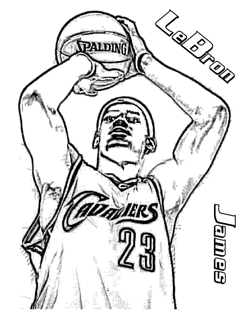 lebron james coloring pages 2