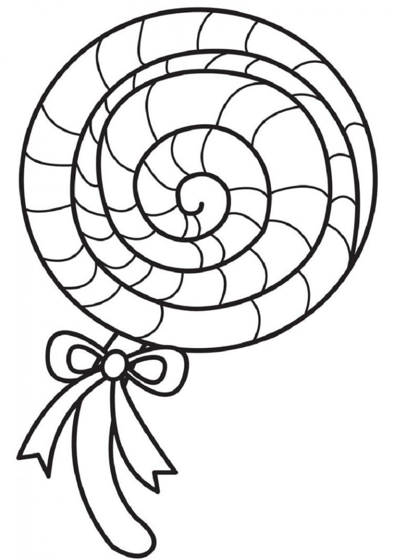 Lollipop Coloring Page For Young And Old Educative Printable