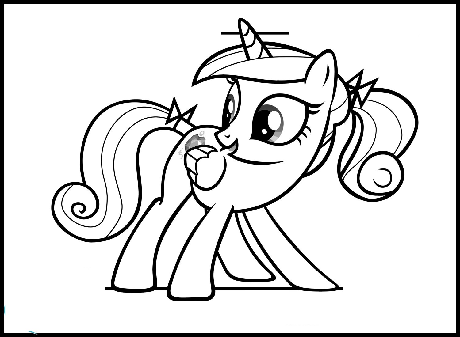 princess cadence coloring pages 2