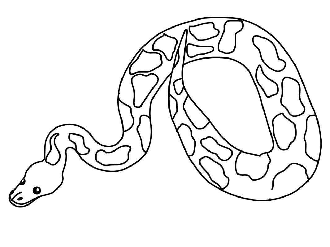 snake coloring pages 1