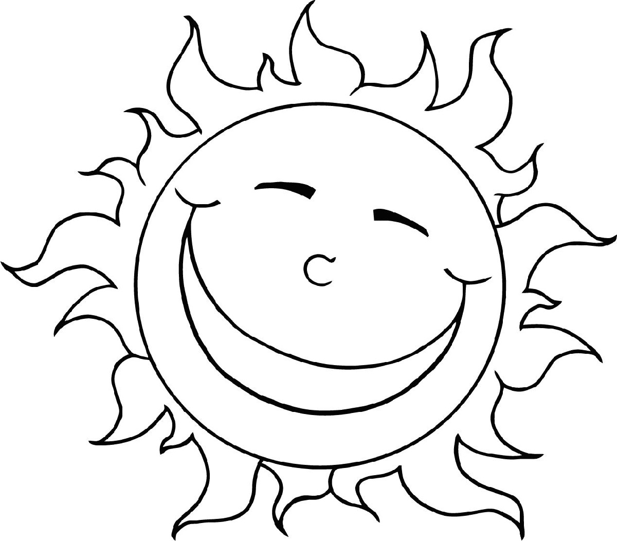 sun coloring page 5