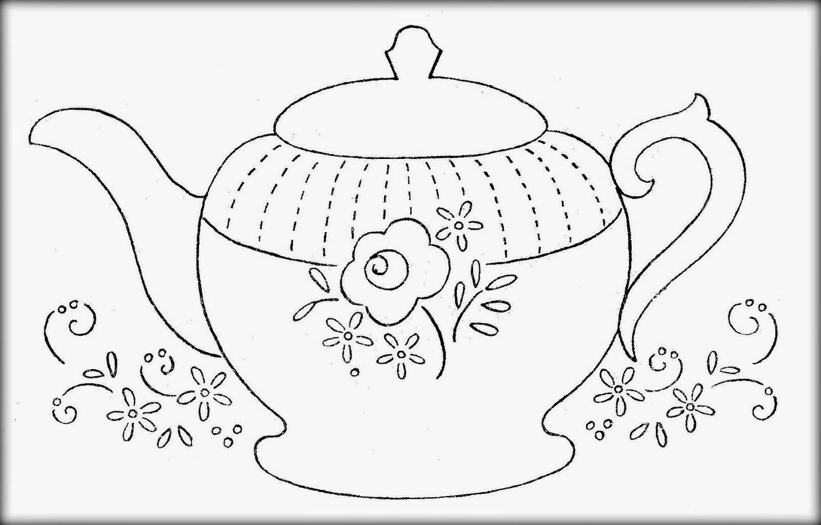 teapot coloring page 3