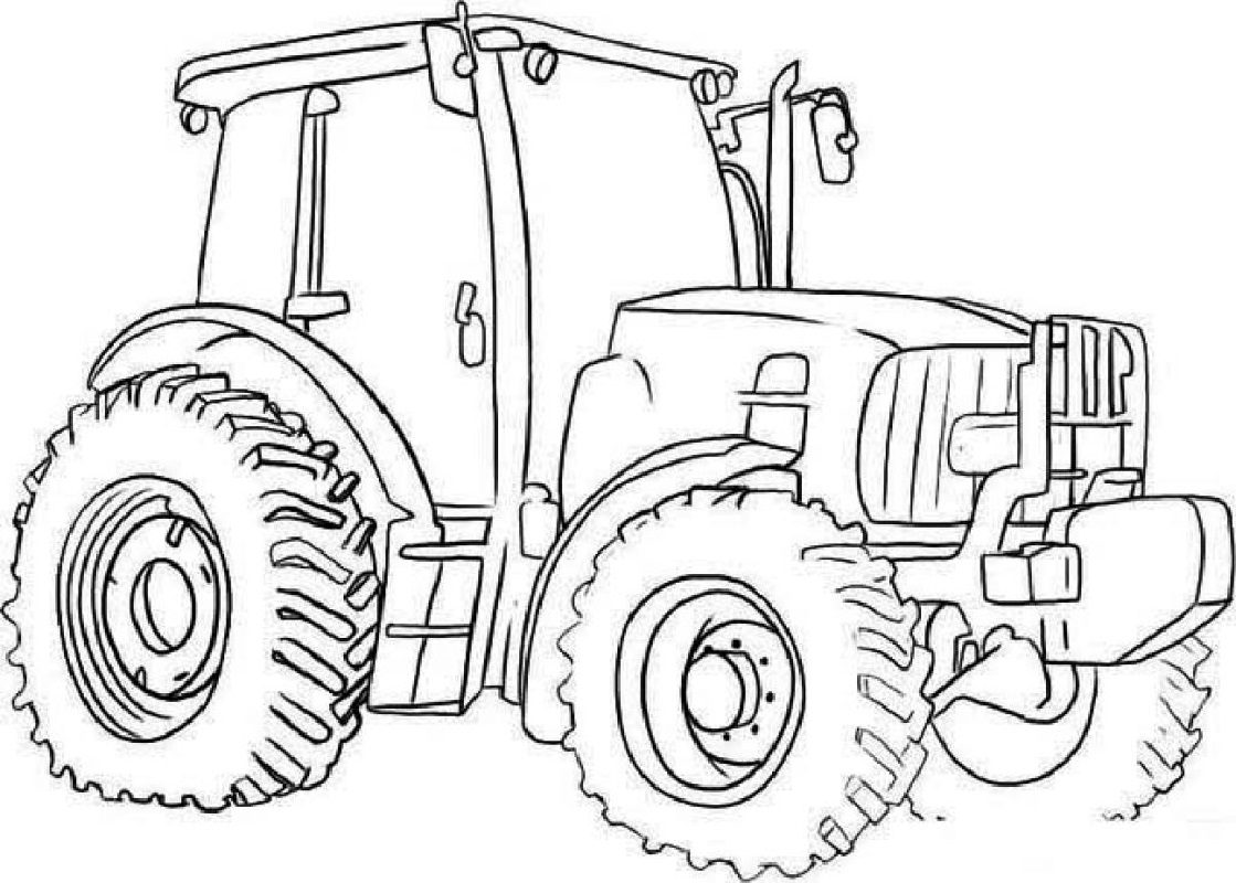 tractor coloring pages 4