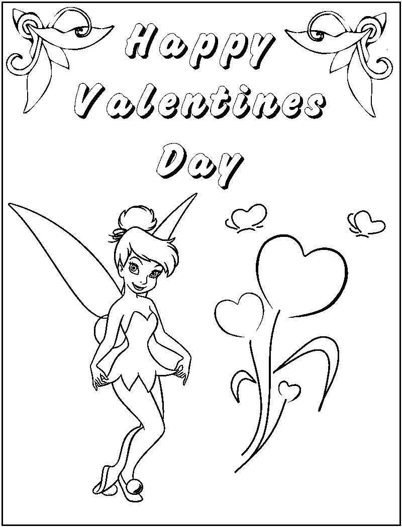 valentine coloring pages disney 3
