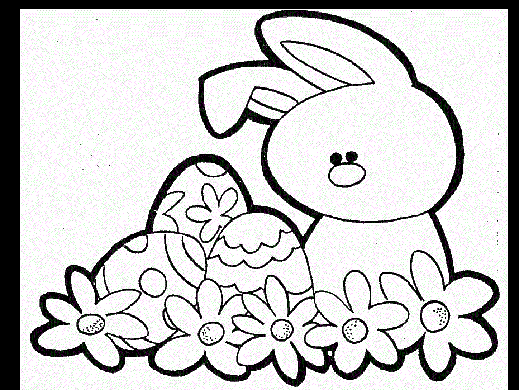 easter bunny coloring pages 2