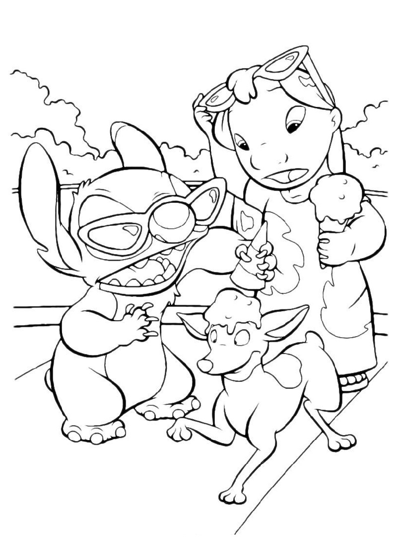 lilo and stitch coloring pages 3