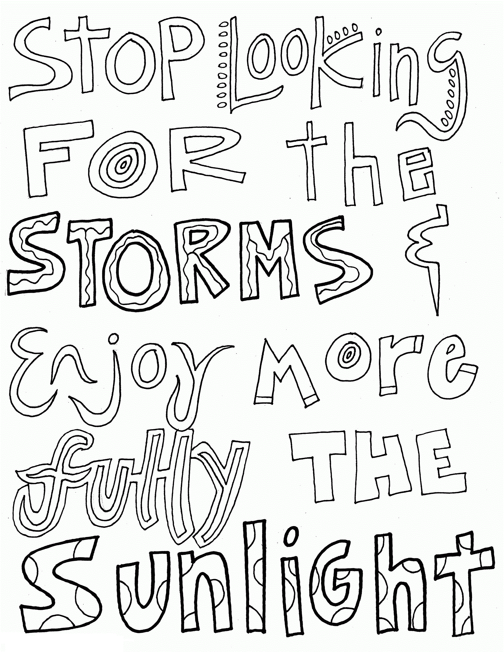 quote coloring pages 1