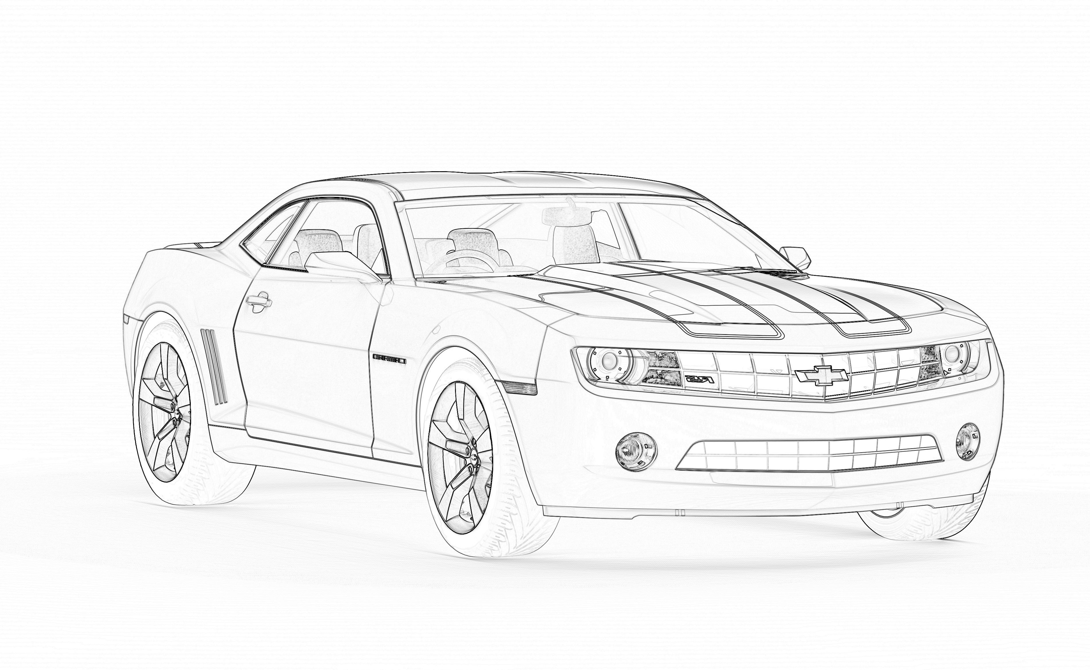 camaro coloring pages 3