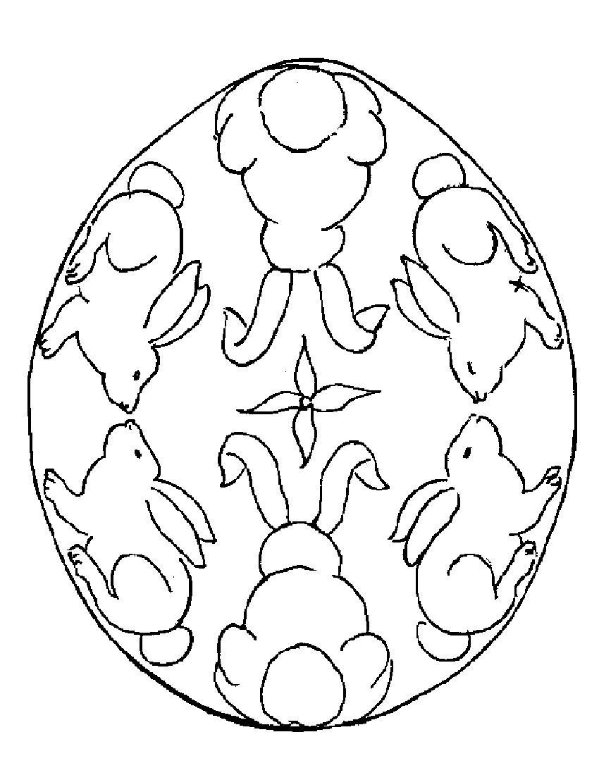 easter egg coloring pages 4