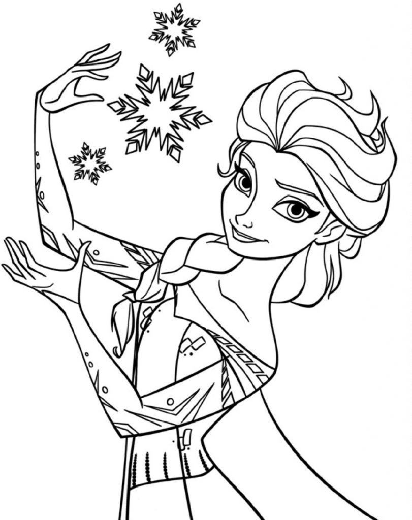 Frozen Coloring Pages for Practice | Educative Printable