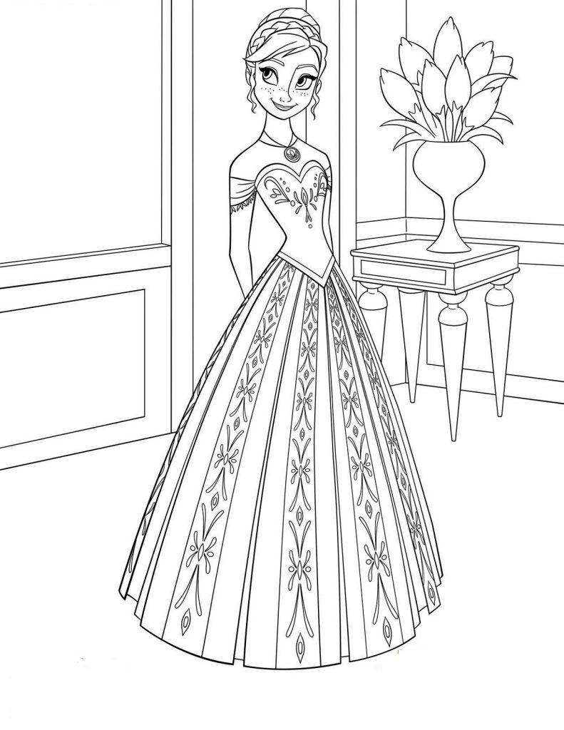 Frozen Coloring Pages for Practice | Educative Printable