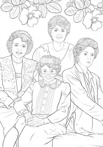 Golden Girls Coloring Book for A Quick Usage | Educative Printable