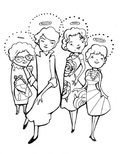 Golden Girls Coloring Book for A Quick Usage | Educative Printable
