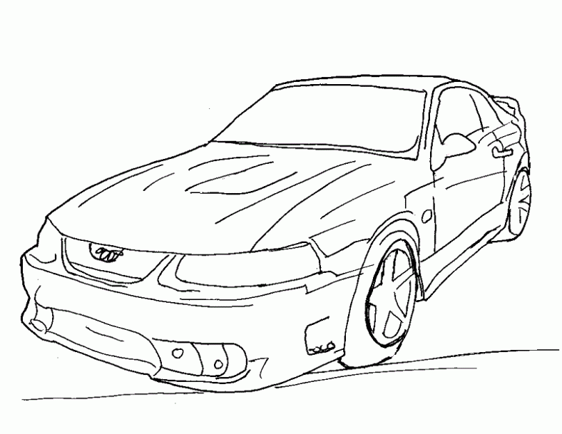 mustang coloring pages 3
