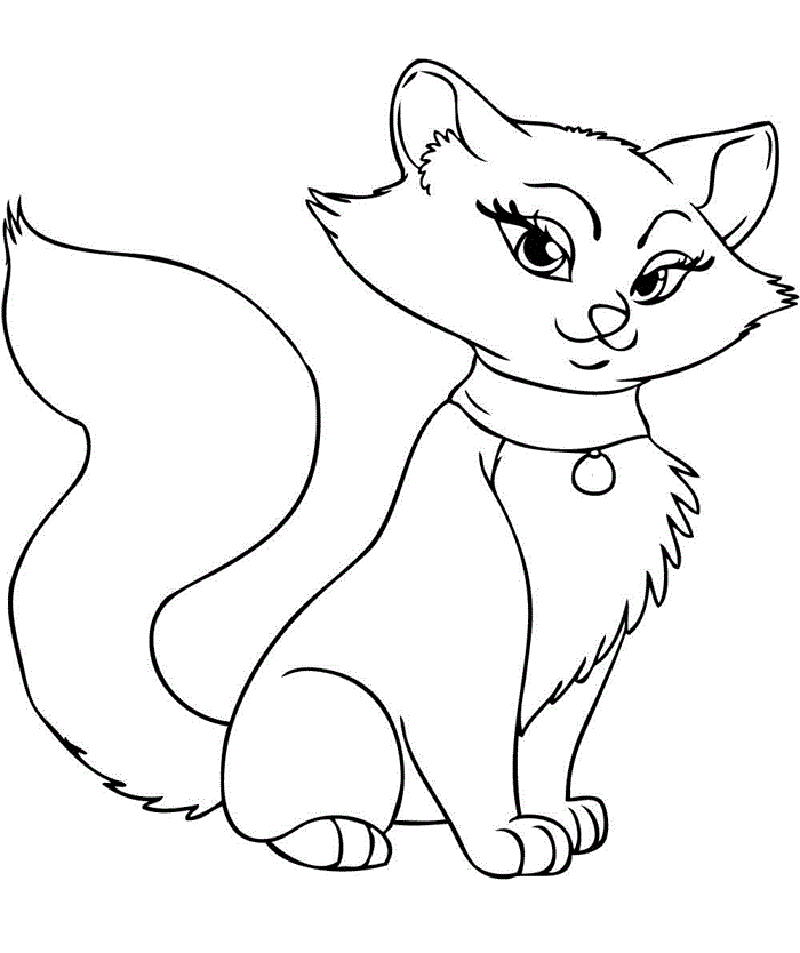 printable kitten coloring pages 1