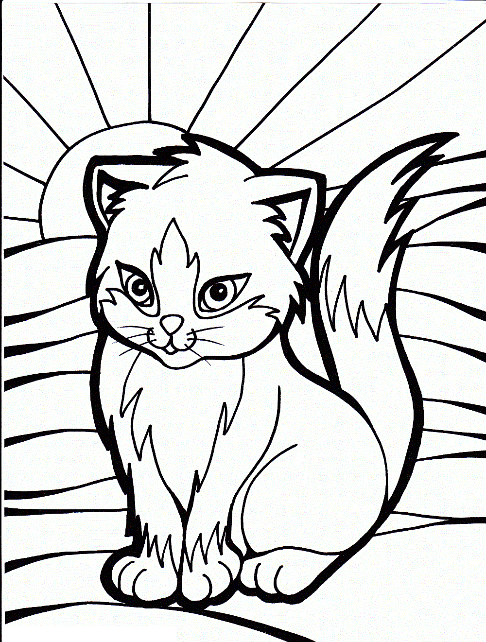 printable kitten coloring pages 4