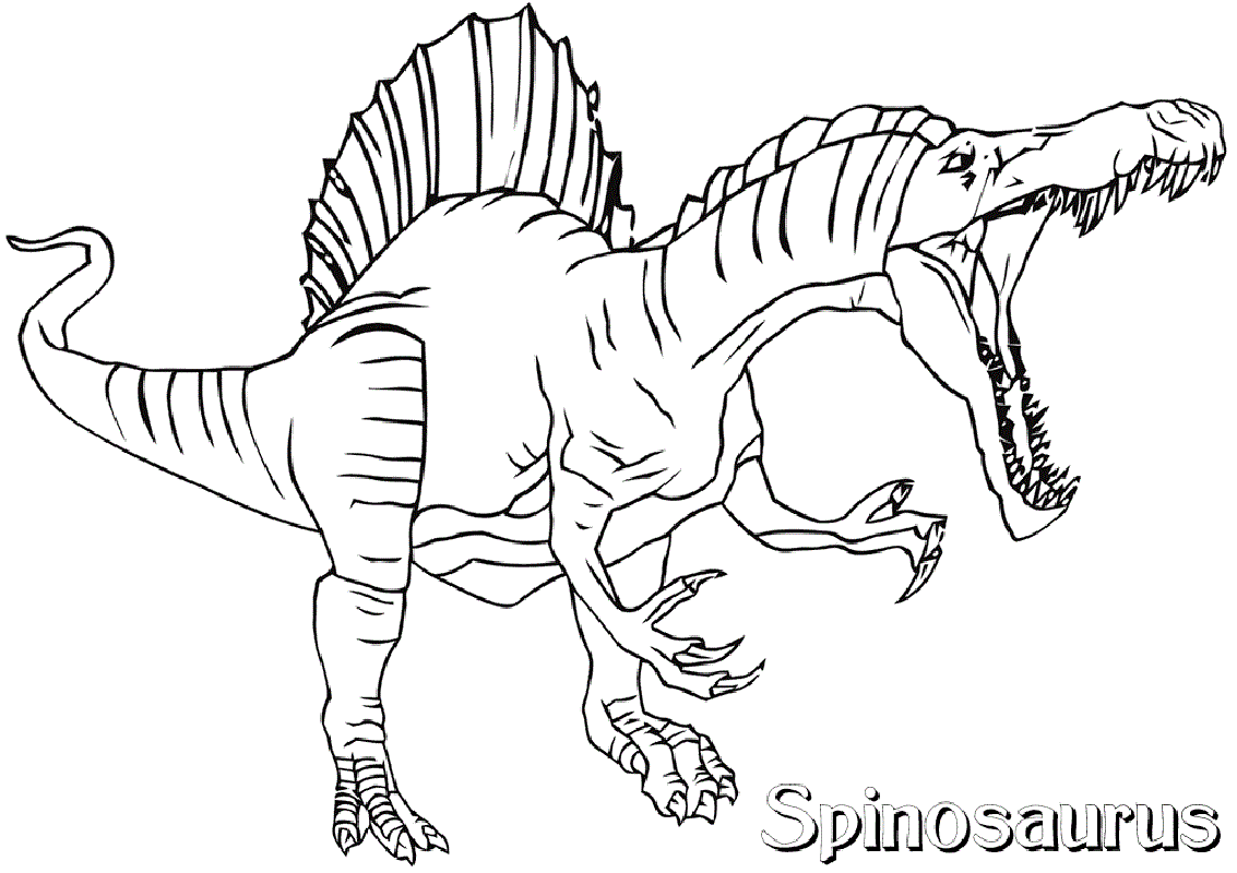 spinosaurus coloring page 4