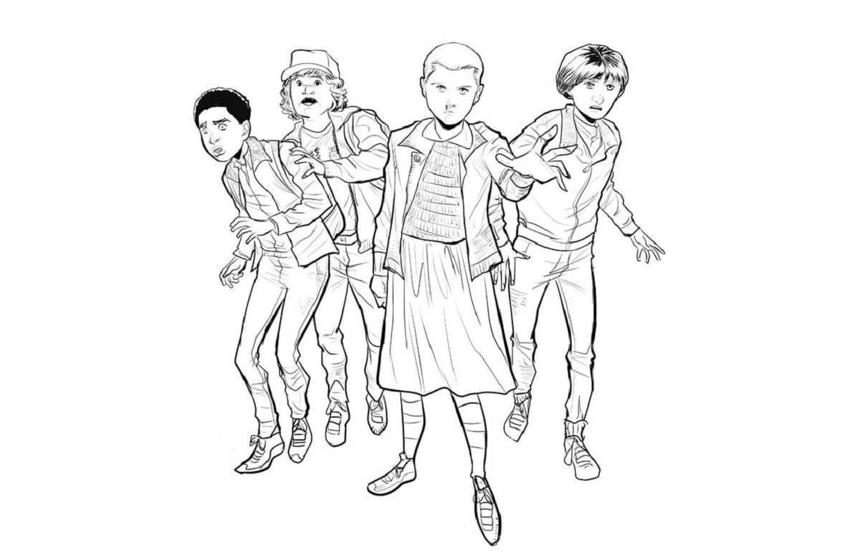 Best Stranger Things Coloring Pages Educative Printable