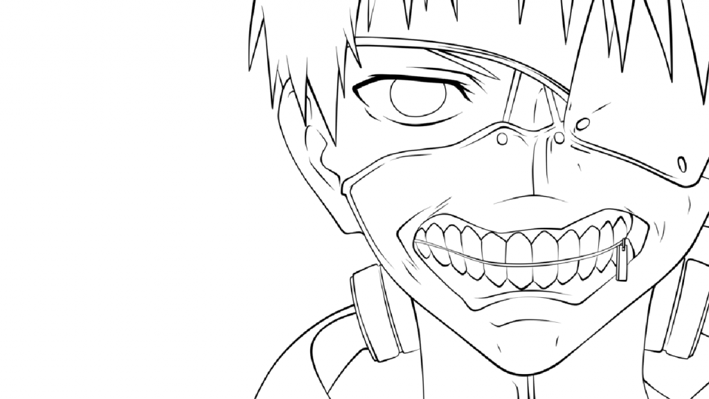 Tokyo Ghoul Coloring Pages Educative Printable
