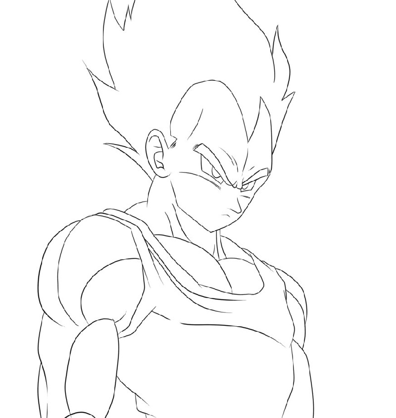 vegeta coloring pages 1